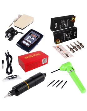 Rotary Tattoo Pen Kit  5RM + 7RM tattoo needle cartridges kit EM108KITC40J