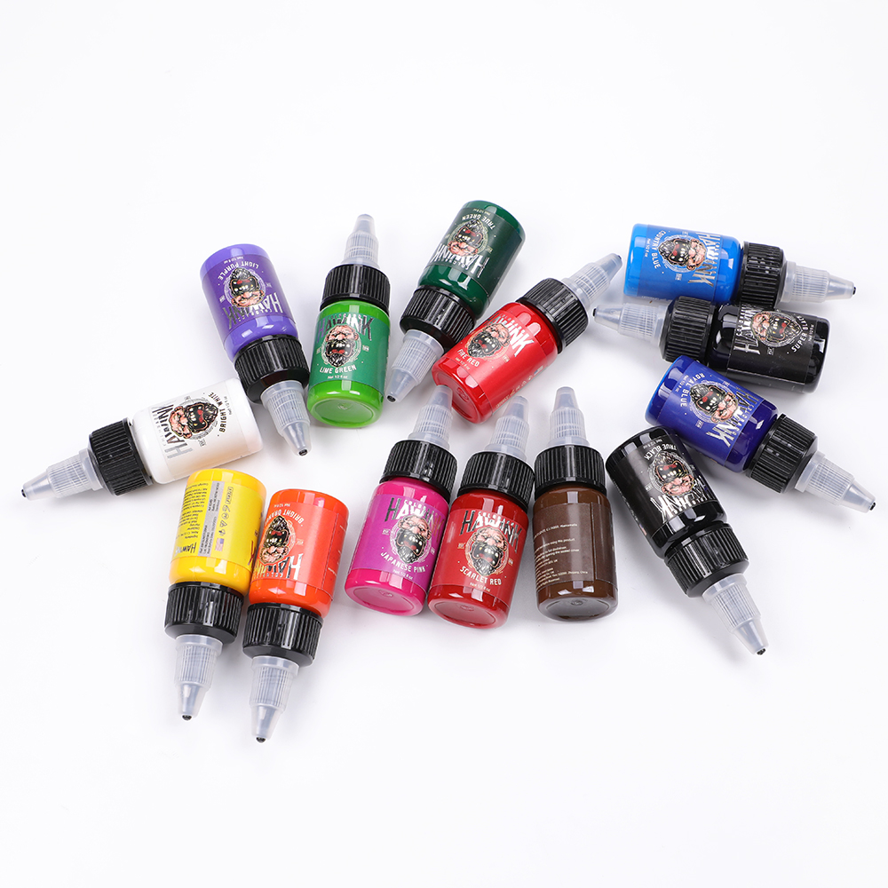 HAWINK 14 Colors Tattoo Ink Set Pigment Kit 1/2oz (15ml) – Hawink